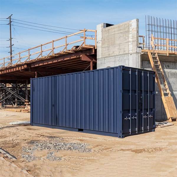 construction site storage containers can be customized to accommodate specific storage requirements or modifications